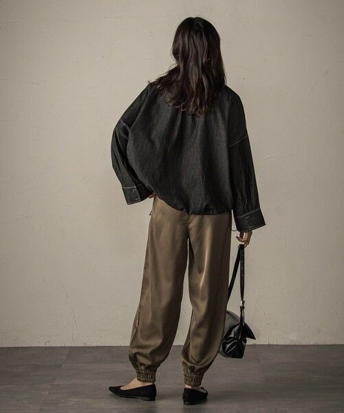 MAYSON GREY / メイソングレイ その他パンツ | 【WEB限定】サテンジョガーパンツ≪手洗い可能≫ | 詳細14