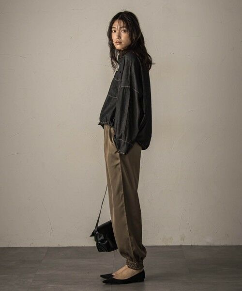 MAYSON GREY / メイソングレイ その他パンツ | 【WEB限定】サテンジョガーパンツ≪手洗い可能≫ | 詳細15