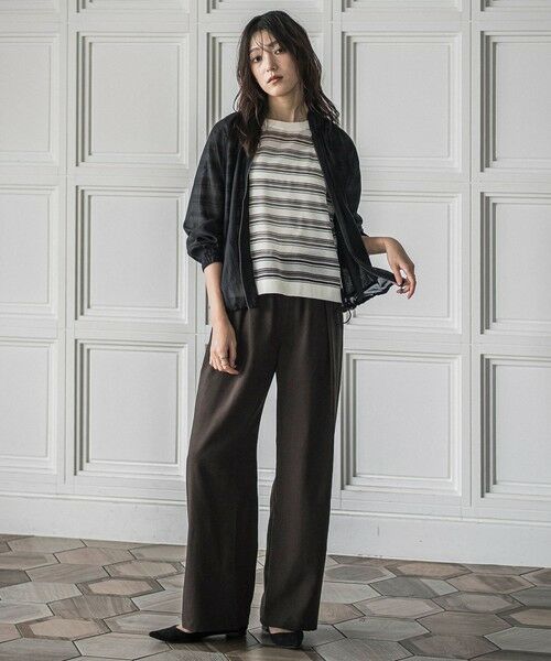 MAYSON GREY / メイソングレイ ニット・セーター | シアーマルチボーダーワイドニットプルオーバー≪手洗い可能≫ | 詳細8