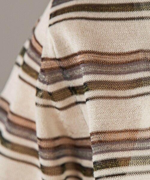 MAYSON GREY / メイソングレイ ニット・セーター | シアーマルチボーダーワイドニットプルオーバー≪手洗い可能≫ | 詳細7