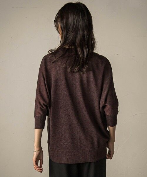 MAYSON GREY / メイソングレイ ニット・セーター | LEVITAシアーVネックドルマンニットプルオーバー≪手洗い可能≫ | 詳細16