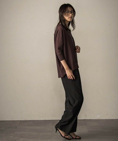 MAYSON GREY / メイソングレイ ニット・セーター | LEVITAシアーVネックドルマンニットプルオーバー≪手洗い可能≫ | 詳細19