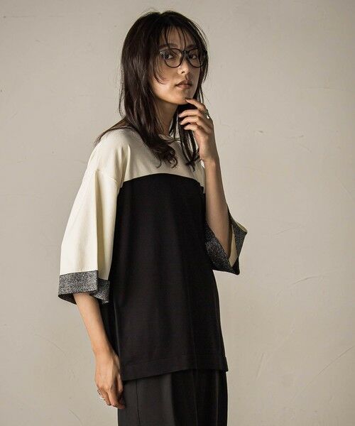 MAYSON GREY / メイソングレイ ニット・セーター | 配色7分袖ニットプルオーバー≪手洗い可能≫ | 詳細2