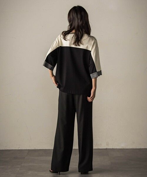 MAYSON GREY / メイソングレイ ニット・セーター | 配色7分袖ニットプルオーバー≪手洗い可能≫ | 詳細6