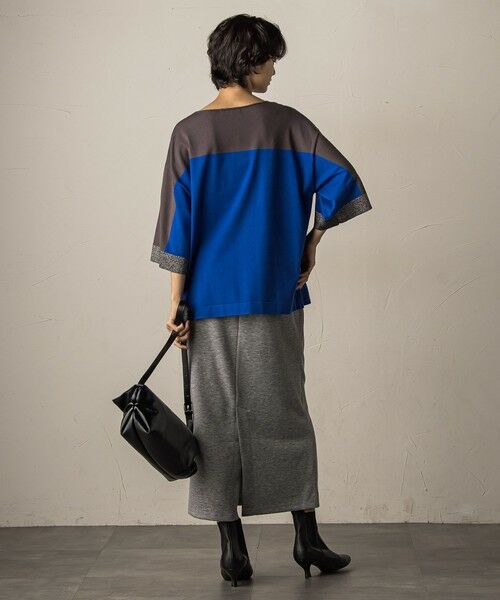 MAYSON GREY / メイソングレイ ニット・セーター | 配色7分袖ニットプルオーバー≪手洗い可能≫ | 詳細14