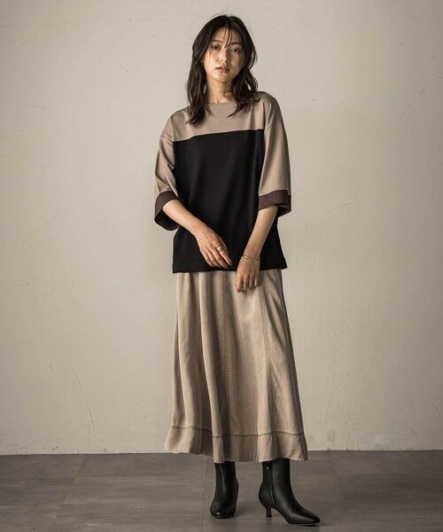 MAYSON GREY / メイソングレイ ニット・セーター | 配色7分袖ニットプルオーバー≪手洗い可能≫ | 詳細19