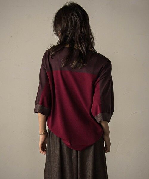 MAYSON GREY / メイソングレイ ニット・セーター | 配色7分袖ニットプルオーバー≪手洗い可能≫ | 詳細27