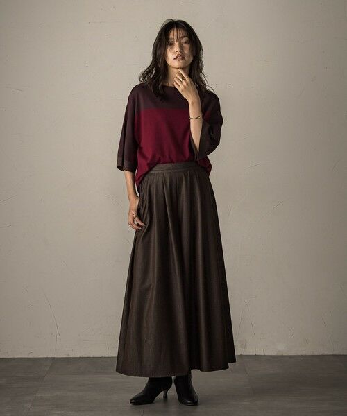 MAYSON GREY / メイソングレイ ニット・セーター | 配色7分袖ニットプルオーバー≪手洗い可能≫ | 詳細30