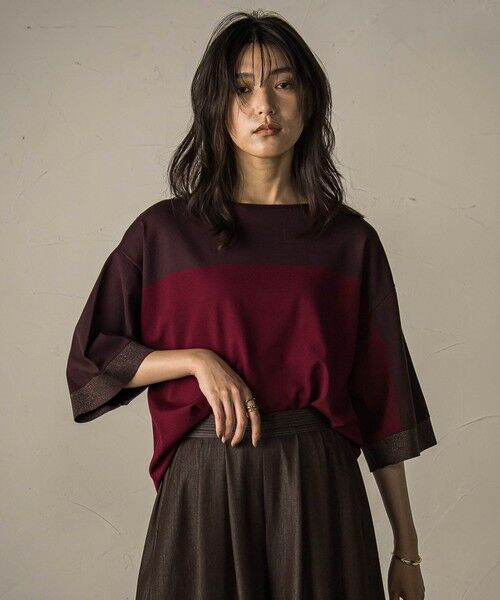 MAYSON GREY / メイソングレイ ニット・セーター | 配色7分袖ニットプルオーバー≪手洗い可能≫ | 詳細26