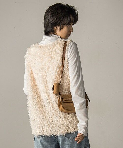 MAYSON GREY / メイソングレイ シャツ・ブラウス | フェザーフリンジルーズベスト≪手洗い可能≫ | 詳細1