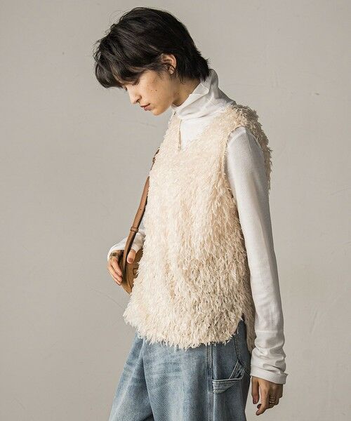 MAYSON GREY / メイソングレイ シャツ・ブラウス | フェザーフリンジルーズベスト≪手洗い可能≫ | 詳細3