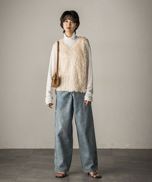 MAYSON GREY / メイソングレイ シャツ・ブラウス | フェザーフリンジルーズベスト≪手洗い可能≫ | 詳細4