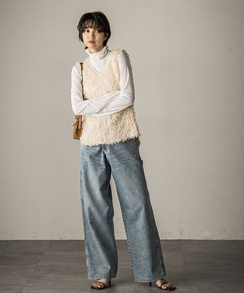 MAYSON GREY / メイソングレイ シャツ・ブラウス | フェザーフリンジルーズベスト≪手洗い可能≫ | 詳細6