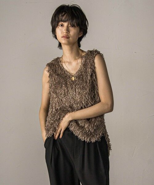 MAYSON GREY / メイソングレイ シャツ・ブラウス | フェザーフリンジルーズベスト≪手洗い可能≫ | 詳細10