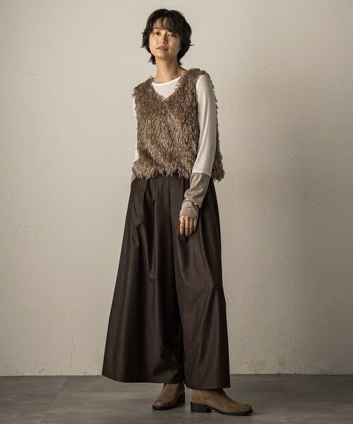 MAYSON GREY / メイソングレイ シャツ・ブラウス | フェザーフリンジルーズベスト≪手洗い可能≫ | 詳細21