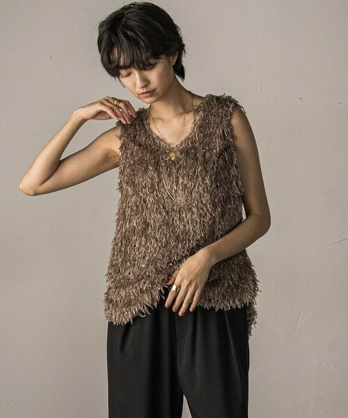 MAYSON GREY / メイソングレイ シャツ・ブラウス | フェザーフリンジルーズベスト≪手洗い可能≫ | 詳細11