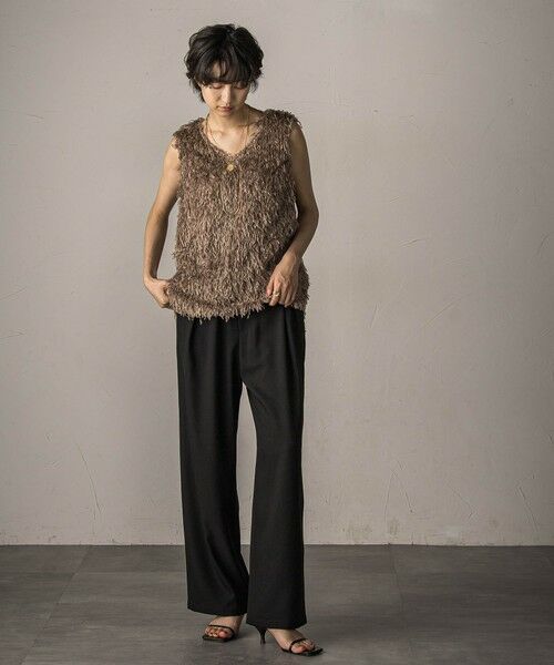 MAYSON GREY / メイソングレイ シャツ・ブラウス | フェザーフリンジルーズベスト≪手洗い可能≫ | 詳細13