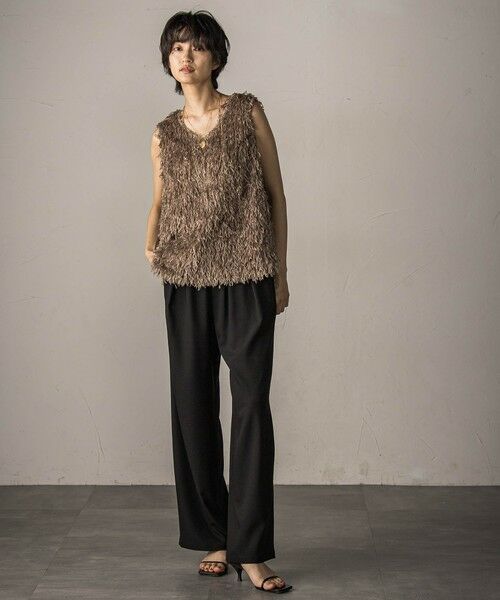 MAYSON GREY / メイソングレイ シャツ・ブラウス | フェザーフリンジルーズベスト≪手洗い可能≫ | 詳細16
