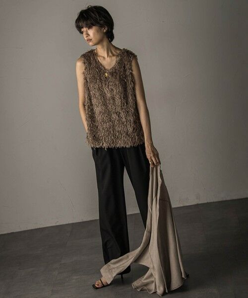 MAYSON GREY / メイソングレイ シャツ・ブラウス | フェザーフリンジルーズベスト≪手洗い可能≫ | 詳細17