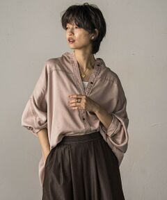 MAYSON GREY / メイソングレイ シャツ・ブラウス | カラーデニムドルマンシャツ≪洗濯機で洗える≫