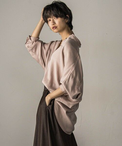 MAYSON GREY / メイソングレイ シャツ・ブラウス | カラーデニムドルマンシャツ≪洗濯機で洗える≫ | 詳細3