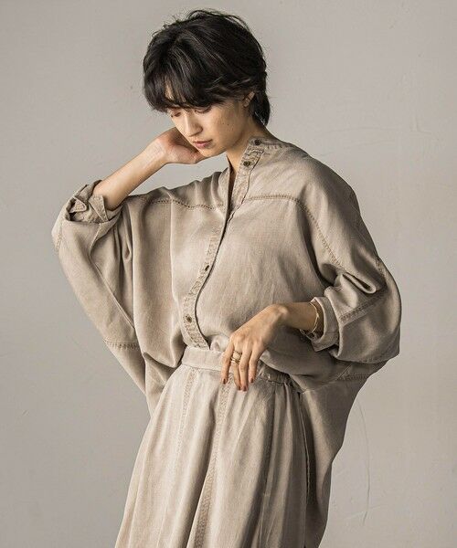 MAYSON GREY / メイソングレイ シャツ・ブラウス | カラーデニムドルマンシャツ≪洗濯機で洗える≫ | 詳細13
