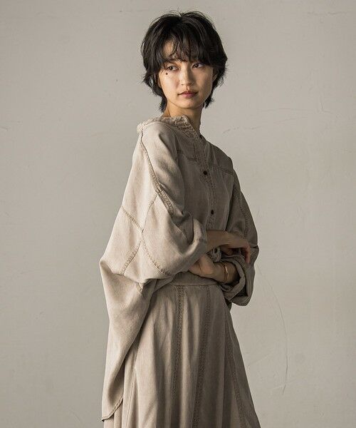 MAYSON GREY / メイソングレイ シャツ・ブラウス | カラーデニムドルマンシャツ≪洗濯機で洗える≫ | 詳細14