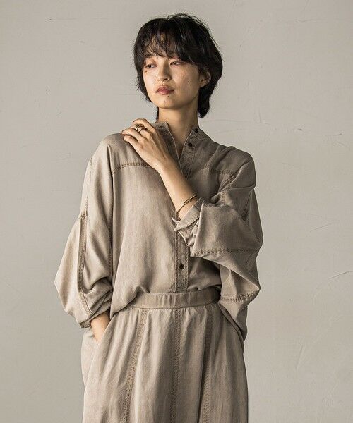 MAYSON GREY / メイソングレイ シャツ・ブラウス | カラーデニムドルマンシャツ≪洗濯機で洗える≫ | 詳細15