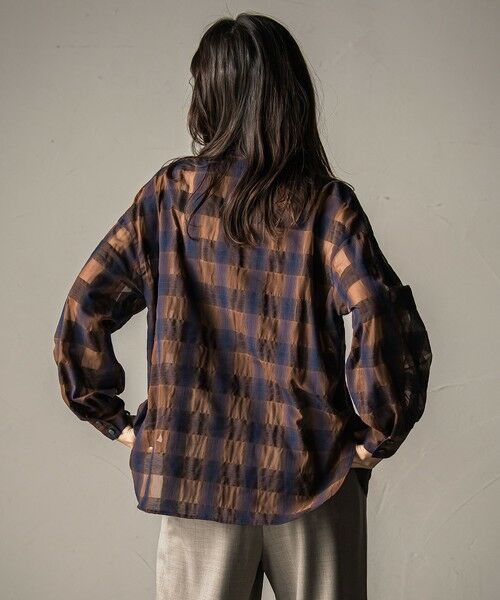 MAYSON GREY / メイソングレイ シャツ・ブラウス | シアーオンブレチェックボウタイブラウス≪手洗い可能≫ | 詳細10