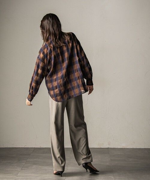 MAYSON GREY / メイソングレイ シャツ・ブラウス | シアーオンブレチェックボウタイブラウス≪手洗い可能≫ | 詳細14