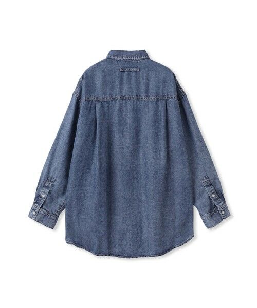 MAYSON GREY / メイソングレイ シャツ・ブラウス | バイオシルクデニムオーバーシャツ≪洗濯機で洗える/セットアップ対応≫ | 詳細15