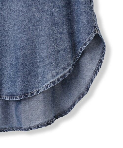 MAYSON GREY / メイソングレイ シャツ・ブラウス | バイオシルクデニムオーバーシャツ≪洗濯機で洗える/セットアップ対応≫ | 詳細18