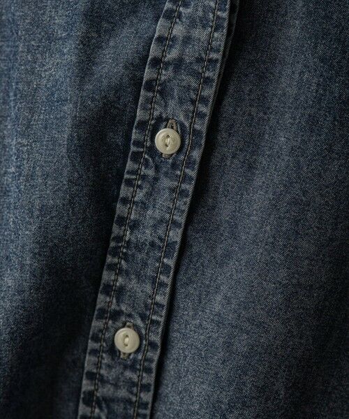 MAYSON GREY / メイソングレイ シャツ・ブラウス | バイオシルクデニムオーバーシャツ≪洗濯機で洗える/セットアップ対応≫ | 詳細7