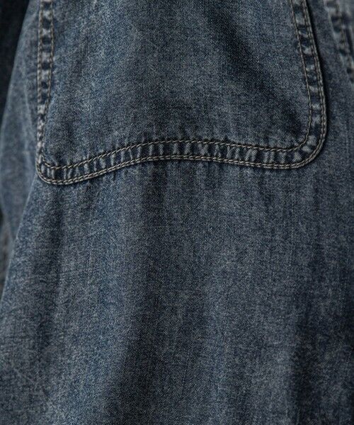 MAYSON GREY / メイソングレイ シャツ・ブラウス | バイオシルクデニムオーバーシャツ≪洗濯機で洗える/セットアップ対応≫ | 詳細8