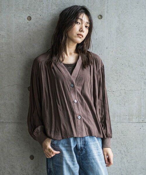 MAYSON GREY / メイソングレイ シャツ・ブラウス | シアーブラウスカーディガン≪手洗い可能≫ | 詳細22