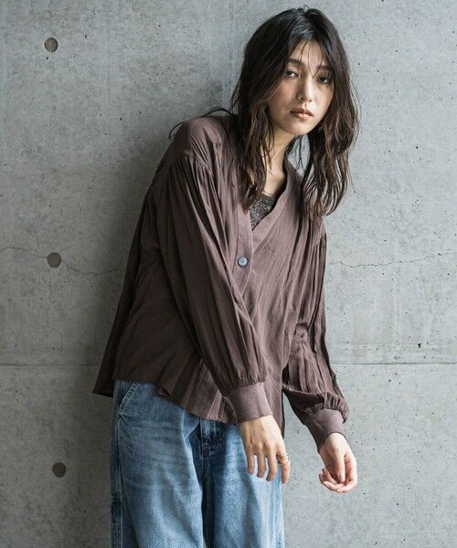 MAYSON GREY / メイソングレイ シャツ・ブラウス | シアーブラウスカーディガン≪手洗い可能≫ | 詳細23