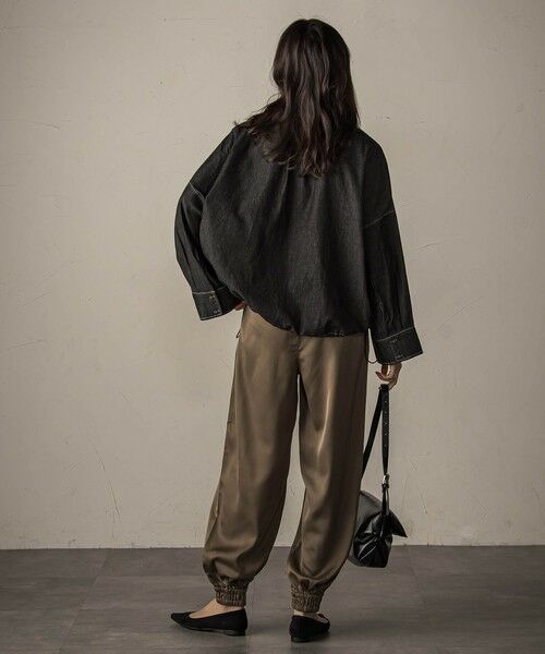 MAYSON GREY / メイソングレイ シャツ・ブラウス | 【WEB限定】ドロストクロップドデニムシャツ≪洗濯機で洗える≫ | 詳細7