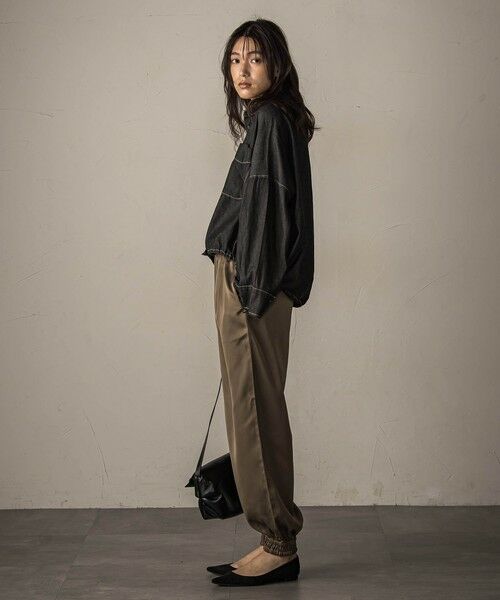 MAYSON GREY / メイソングレイ シャツ・ブラウス | 【WEB限定】ドロストクロップドデニムシャツ≪洗濯機で洗える≫ | 詳細8