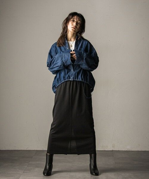 MAYSON GREY / メイソングレイ シャツ・ブラウス | 【WEB限定】ドロストクロップドデニムシャツ≪洗濯機で洗える≫ | 詳細14