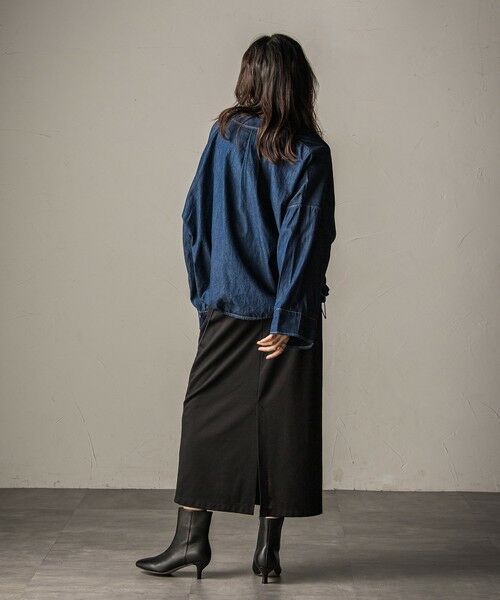MAYSON GREY / メイソングレイ シャツ・ブラウス | 【WEB限定】ドロストクロップドデニムシャツ≪洗濯機で洗える≫ | 詳細17