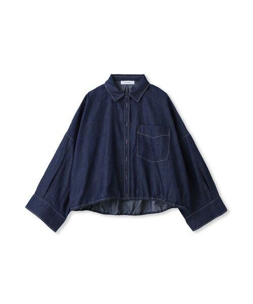 MAYSON GREY / メイソングレイ シャツ・ブラウス | 【WEB限定】ドロストクロップドデニムシャツ≪洗濯機で洗える≫ | 詳細18
