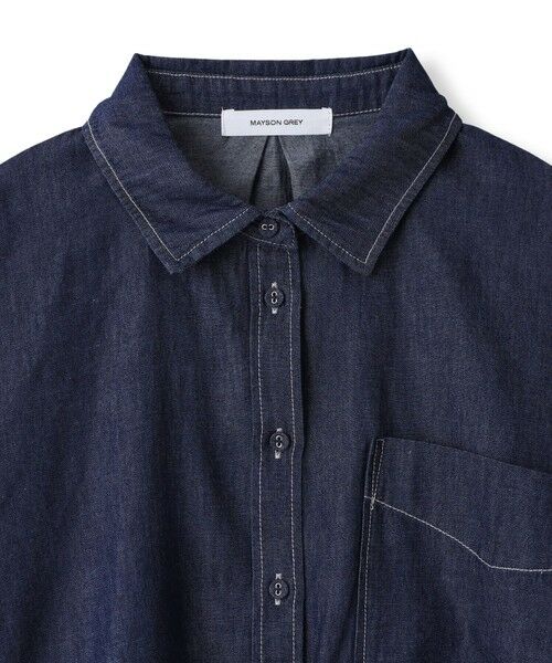 MAYSON GREY / メイソングレイ シャツ・ブラウス | 【WEB限定】ドロストクロップドデニムシャツ≪洗濯機で洗える≫ | 詳細20