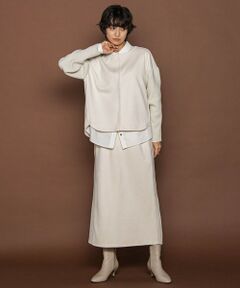 MAYSON GREY / メイソングレイ ロング・マキシ丈ワンピース | スウェード×ニットスカートセットアップ≪手洗い可能≫