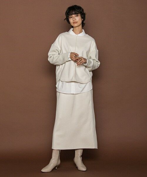 MAYSON GREY / メイソングレイ ロング・マキシ丈ワンピース | スウェード×ニットスカートセットアップ≪手洗い可能≫ | 詳細6