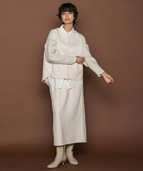 MAYSON GREY / メイソングレイ ロング・マキシ丈ワンピース | 【新色追加】スウェード調×ニットスカートセットアップ≪手洗い可能≫ | 詳細5