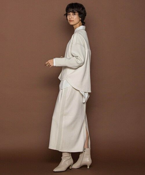 MAYSON GREY / メイソングレイ ロング・マキシ丈ワンピース | 【新色追加】スウェード調×ニットスカートセットアップ≪手洗い可能≫ | 詳細7