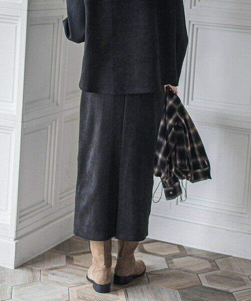 MAYSON GREY / メイソングレイ ロング・マキシ丈ワンピース | スウェード×ニットスカートセットアップ≪手洗い可能≫ | 詳細12