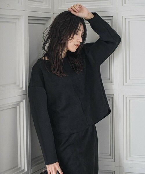 MAYSON GREY / メイソングレイ ロング・マキシ丈ワンピース | 【新色追加】スウェード調×ニットスカートセットアップ≪手洗い可能≫ | 詳細9