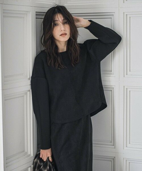 MAYSON GREY / メイソングレイ ロング・マキシ丈ワンピース | 【新色追加】スウェード調×ニットスカートセットアップ≪手洗い可能≫ | 詳細10