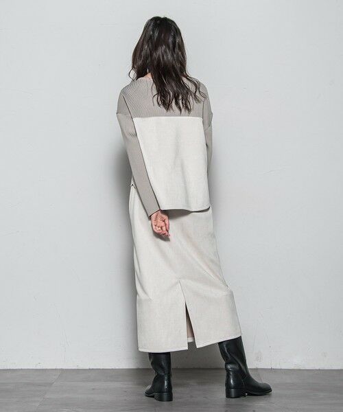 MAYSON GREY / メイソングレイ ロング・マキシ丈ワンピース | スウェード×ニットスカートセットアップ≪手洗い可能≫ | 詳細24